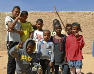 Cierre de niños saharauis