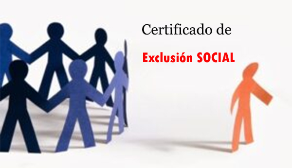 Certificado de exclusión social 